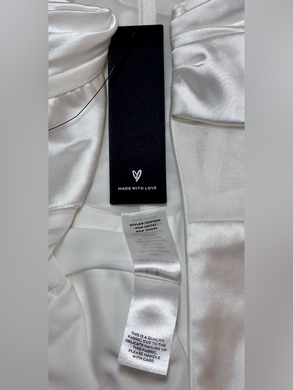 Lulus NWT High-Class Hottie White Satin Strapless Bustier Midi Sz L #2082736 - Picture 12 of 16